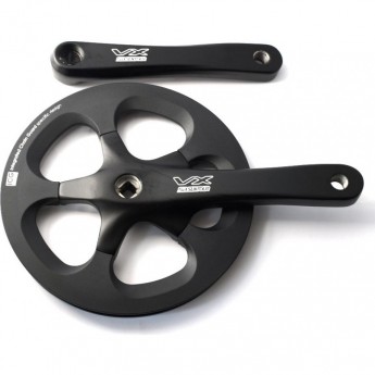 Шатуны шоссейные SUNTOUR CW16-VX-PD 53-39 PB BG, 53T алюм /39T сталь, 175мм